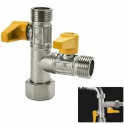3-way Valve T-piece 3-way Toilet Tap G 1/2 Hand Shower