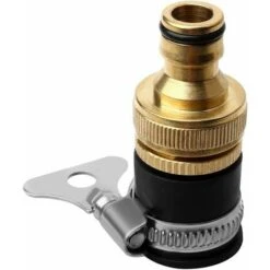 Round Faucet Connector, Brass Hose Connectors Diameter 1/2&39&39 To 3/4&39&39 Universal Garden Hose Faucet Adapter
