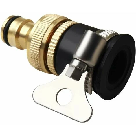 Round Faucet Connector, Brass Hose Connectors Diameter 1/2&39&39 To 3/4&39&39 Universal Garden Hose Faucet Adapter 4 Round Faucet Connector, Brass Hose Connectors Diameter 1/2&39&39 To 3/4&39&39 Universal Garden Hose Faucet Adapter - Image 2