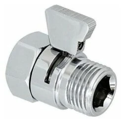 Brass Plunger Shower/Hand Shower/Bidet Shut Off Valve Flow Control Universal Replacement Parts