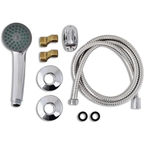Bath Shower Mixer Tap Kit Chrome VidaXL 4 Bath Shower Mixer Tap Kit Chrome VidaXL - Image 2