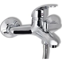 Bath Shower Mixer Tap Kit Chrome VidaXL 11 Bath Shower Mixer Tap Kit Chrome VidaXL -Bathroom Faucet Store 1017991 5