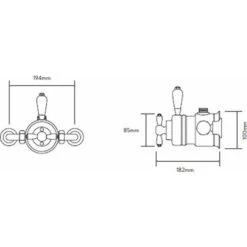 Aqualisa Aquatique Thermostatic Exposed Shower Valve - Chrome -Bathroom Faucet Store 10356346 3