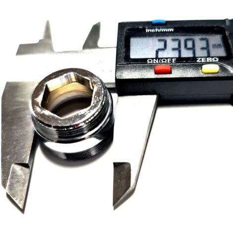 Solid Metal Adaptor For Water Saving Kitchen Faucet Tap Aerator 22mm To 24mm 6 Solid Metal Adaptor For Water Saving Kitchen Faucet Tap Aerator 22mm To 24mm - Image 4