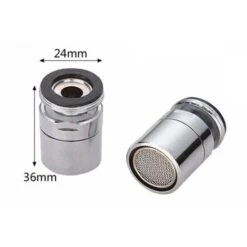 Strong Chromed Brass Adjustable Swivel Tap Nozzle Spout Aerator M24 Male 24mm 7 Strong Chromed Brass Adjustable Swivel Tap Nozzle Spout Aerator M24 Male 24mm -Bathroom Faucet Store 1208269 3