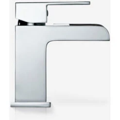 Ozone Contemporary Chrome Waterfall Bathroom Basin Mixer Tap & Waste -Bathroom Faucet Store 13068992 4