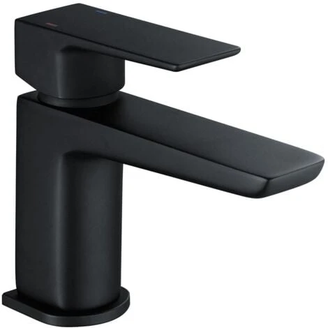 Astra Modern Matte Black Cloakroom Basin Single Lever Tap + Waste 4 Astra Modern Matte Black Cloakroom Basin Single Lever Tap + Waste - Image 2