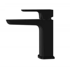 Astra Modern Matte Black Cloakroom Basin Single Lever Tap + Waste 9 Astra Modern Matte Black Cloakroom Basin Single Lever Tap + Waste -Bathroom Faucet Store 13069339 3