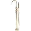 Modern Freestanding Tub Bath Faucet Mixer Tap Brass Gloss Gold Tugela -Bathroom Faucet Store 13134504 1