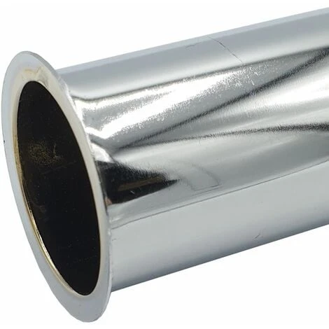 Straight Pipe With Collar 32mm Drain Waste Trap Chrome Replacement 250mm Long 5 Straight Pipe With Collar 32mm Drain Waste Trap Chrome Replacement 250mm Long - Image 3
