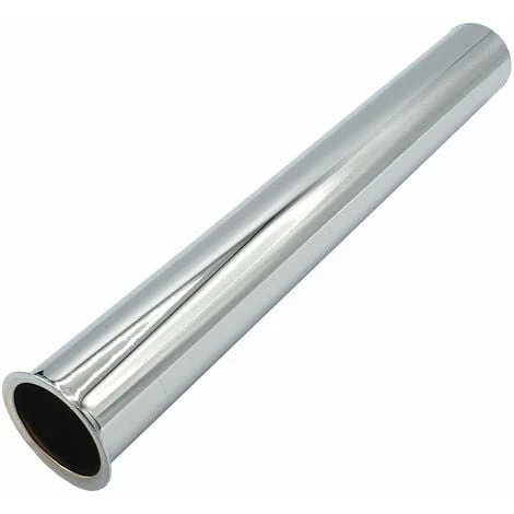 Straight Pipe With Collar 32mm Drain Waste Trap Chrome Replacement 250mm Long 6 Straight Pipe With Collar 32mm Drain Waste Trap Chrome Replacement 250mm Long - Image 4