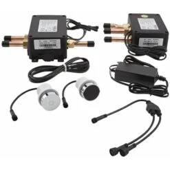 Milano Vis - Modern Digital Two Outlet Thermostatic Mixer Concealed Shower Valve - Chrome -Bathroom Faucet Store 15473993 4