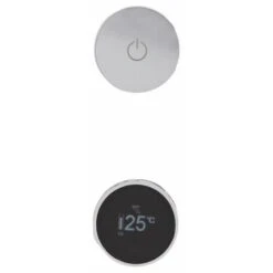 Milano Vis - Modern Digital Three Outlet Thermostatic Mixer Concealed Shower Valve - Chrome -Bathroom Faucet Store 15473995 2