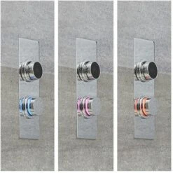 Milano Vis - Modern Digital Three Outlet Thermostatic Mixer Concealed Shower Valve - Chrome -Bathroom Faucet Store 15473995 3