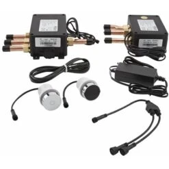 Milano Vis - Modern Digital Three Outlet Thermostatic Mixer Concealed Shower Valve - Chrome -Bathroom Faucet Store 15473995 4