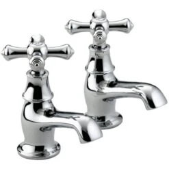 Bristan Colonial Basin Taps - Chrome Plated
