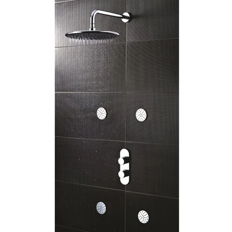 Hudson Reed Indus Concealed Shower Valve With Diverter Dual Handle - Chrome 6 Hudson Reed Indus Concealed Shower Valve With Diverter Dual Handle - Chrome - Image 4