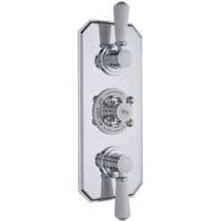 Hudson Reed Topaz Concealed Triple Handle Shower Valve - Chrome