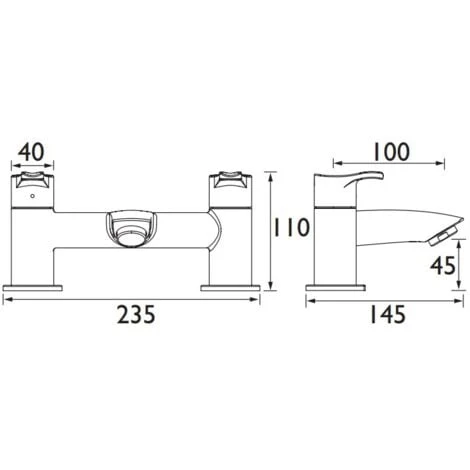 Bristan Capri Bath Filler Tap - Chrome Plated 4 Bristan Capri Bath Filler Tap - Chrome Plated - Image 2