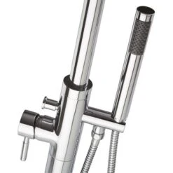 Milano Mirage - Modern Freestanding Bath Shower Mixer Tap With Hand Shower Handset - Chrome -Bathroom Faucet Store 15877079 3