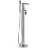 Milano Razor - Modern Freestanding Bath Shower Mixer Tap With Hand Shower Handset - Chrome 1 Milano Razor - Modern Freestanding Bath Shower Mixer Tap With Hand Shower Handset - Chrome -Bathroom Faucet Store 15877082 1