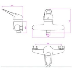 Shower Mixer Tap PORTO Chrome SCHÜTTE 7 Shower Mixer Tap PORTO Chrome SCHÜTTE -Bathroom Faucet Store 17035311 3