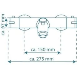 Thermostatic Bath Shower Mixer Tap LONDON SCHÜTTE 9 Thermostatic Bath Shower Mixer Tap LONDON SCHÜTTE -Bathroom Faucet Store 17035337 3