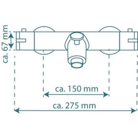 Thermostatic Bath Shower Mixer Tap LONDON SCHÜTTE 5 Thermostatic Bath Shower Mixer Tap LONDON SCHÜTTE - Image 3