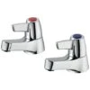 Armitage Shanks Sandringham 21 Lever Head Basin Taps Pair - Chrome -Bathroom Faucet Store 17489282 1