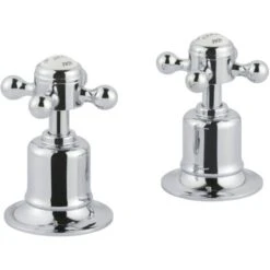JTP Grosvenor Cross Panel Valves Pair - Chrome