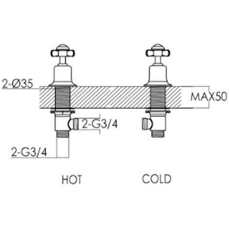 JTP Grosvenor Pinch Panel Valves Pair - Chrome 4 JTP Grosvenor Pinch Panel Valves Pair - Chrome - Image 2