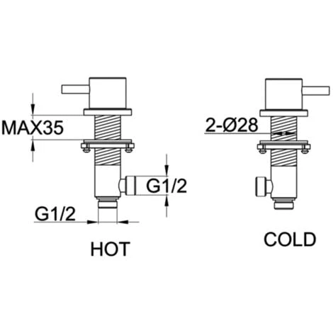 JTP Inox Deck Panel Valves Pair - Stainless Steel 4 JTP Inox Deck Panel Valves Pair - Stainless Steel - Image 2