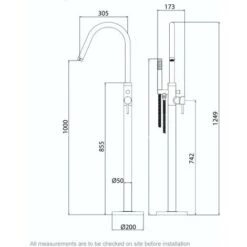 Mode Spencer Freestanding Bath Shower Mixer Tap -Bathroom Faucet Store 17791125 3