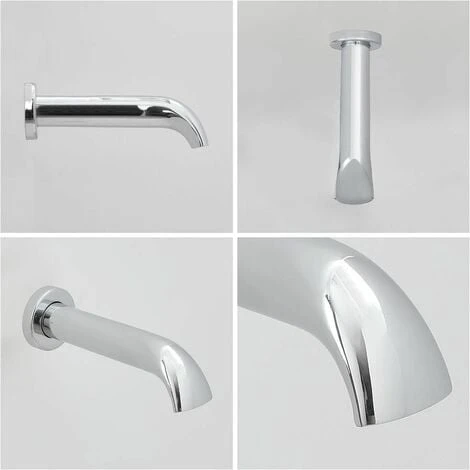 Milano Elizabeth - Traditional Wall Mounted Bath Filler Spout - Chrome 6 Milano Elizabeth - Traditional Wall Mounted Bath Filler Spout - Chrome - Image 4