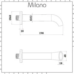 Milano Elizabeth - Traditional Wall Mounted Bath Filler Spout - Chrome 11 Milano Elizabeth - Traditional Wall Mounted Bath Filler Spout - Chrome -Bathroom Faucet Store 17887386 5