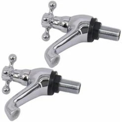 Aquariss Pair Of Bathroom Sink Basin Taps Twin Cross Head Handles Brass Faucet Polished Chrome Basin Pillar Taps Traditional 10 Aquariss Pair Of Bathroom Sink Basin Taps Twin Cross Head Handles Brass Faucet Polished Chrome Basin Pillar Taps Traditional -Bathroom Faucet Store 18016098 4
