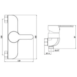 Shower Mixer DENVER Matt Black SCHÜTTE 9 Shower Mixer DENVER Matt Black SCHÜTTE -Bathroom Faucet Store 20293496 3