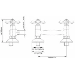 2-Handle Shower Mixer With Hand Shower ELK Chrome SCHÜTTE -Bathroom Faucet Store 20914806 3