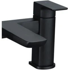 Astra Contemporary Matte Black Bridge Deck Mounted Bath Filler Tap -Bathroom Faucet Store 22800764 4