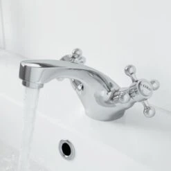 Traditional Bathroom Taps Set Mono Basin Sink Mixer Bath Shower Mixer Tap Chrome 9 Traditional Bathroom Taps Set Mono Basin Sink Mixer Bath Shower Mixer Tap Chrome -Bathroom Faucet Store 23631934 3