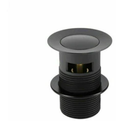 Bathroom Luxury Black Matt Basin Sink Mono Mixer Single Lever Tap & Waste -Bathroom Faucet Store 23710424 3