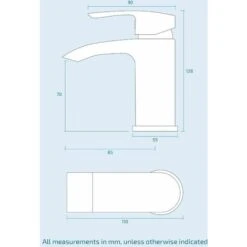 Bathroom Luxury Black Matt Basin Sink Mono Mixer Single Lever Tap & Waste -Bathroom Faucet Store 23710424 4