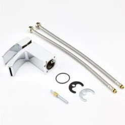 Modern Cloakroom Mini Mono Basin Sink Mixer Tap Curved Spout Lever Handle Chrome -Bathroom Faucet Store 23851932 5