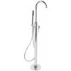 NRG Free Standing Bath Shower Mixer Tap Floor Standing Bathroom Filler Kit Chrome -Bathroom Faucet Store 23986219 1
