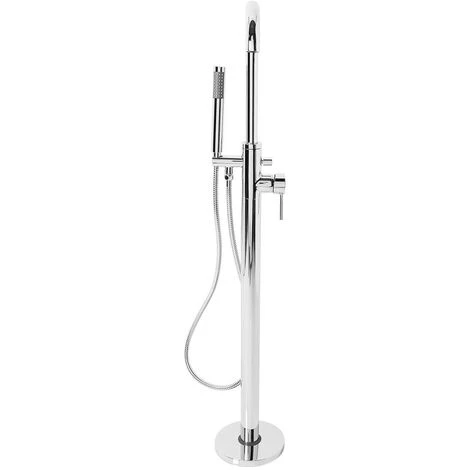 NRG Free Standing Bath Shower Mixer Tap Floor Standing Bathroom Filler Kit Chrome 7 NRG Free Standing Bath Shower Mixer Tap Floor Standing Bathroom Filler Kit Chrome - Image 5