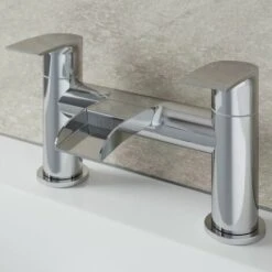 Waterfall Bathroom Mono Basin Sink Mixer Tap Modern Lever Handle Chrome -Bathroom Faucet Store 24392991 5
