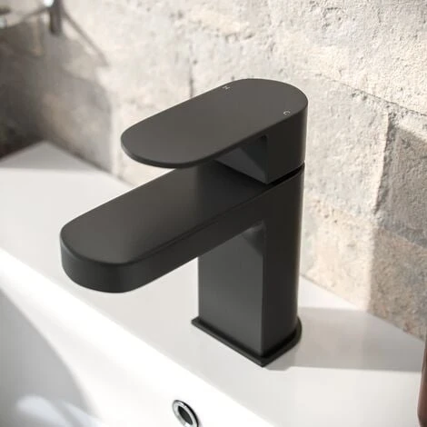 Eclipse Modern Matte Black Mono Basin Mixer Tap & Waste 6 Eclipse Modern Matte Black Mono Basin Mixer Tap & Waste - Image 4