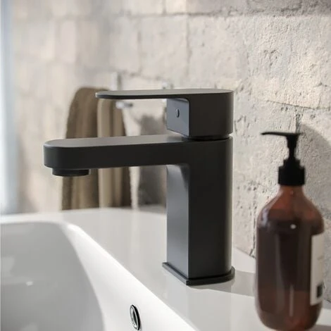 Eclipse Modern Matte Black Mono Basin Mixer Tap & Waste 7 Eclipse Modern Matte Black Mono Basin Mixer Tap & Waste - Image 5