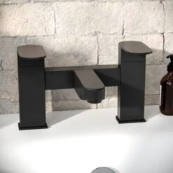 Kento Mono Basin Mixer, Bath Filler & Waste Matte Black -Bathroom Faucet Store 26218654 4