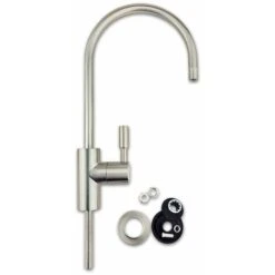 Finerfilters Luxury Water Filter Tap - Brushed Nickel Finish. Fits All 1/4 Water Filter & Reverse Osmosis Systems.